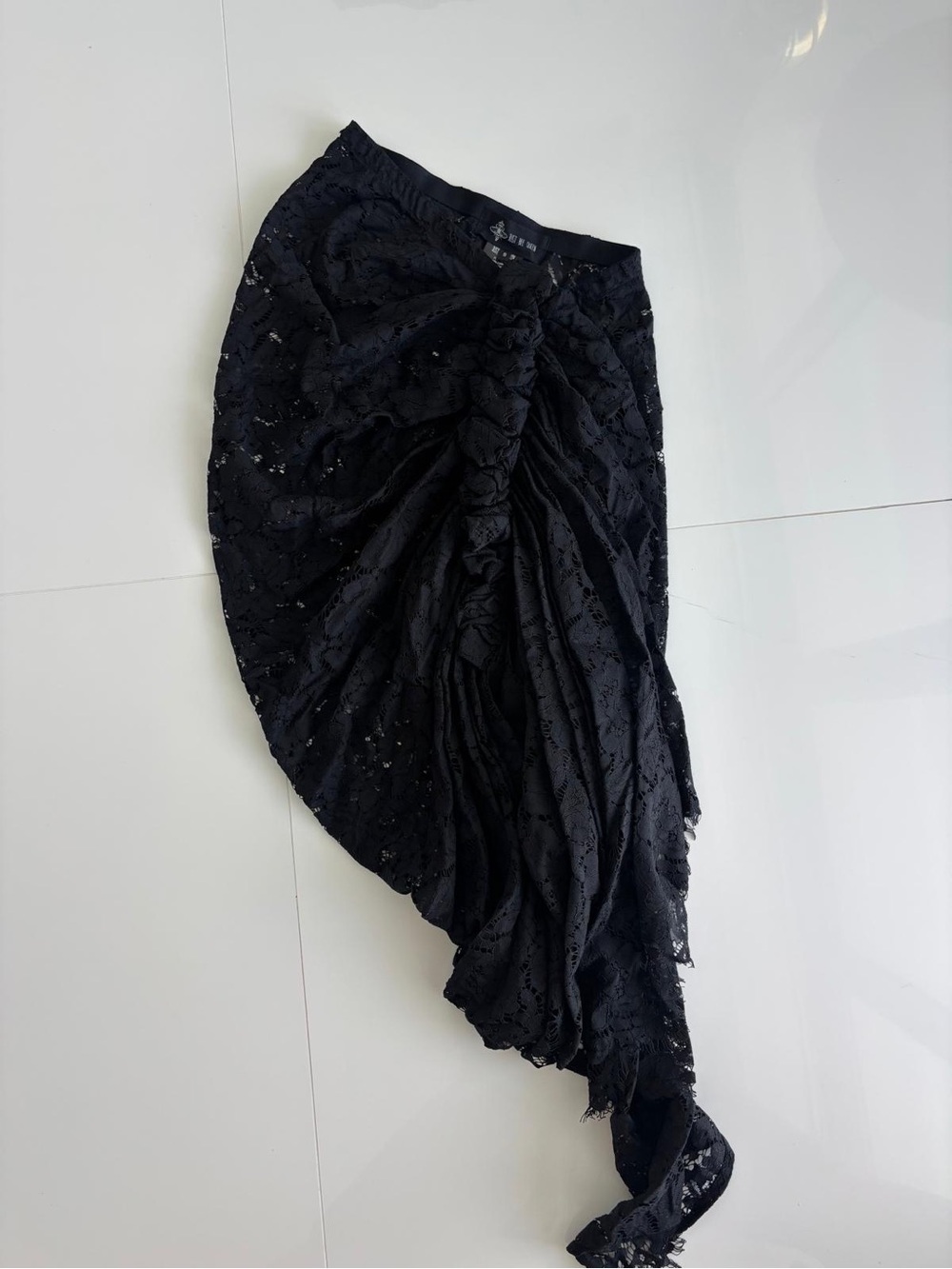 Just Bee Queen Black Lace Asymmetric Women’s Skirt
